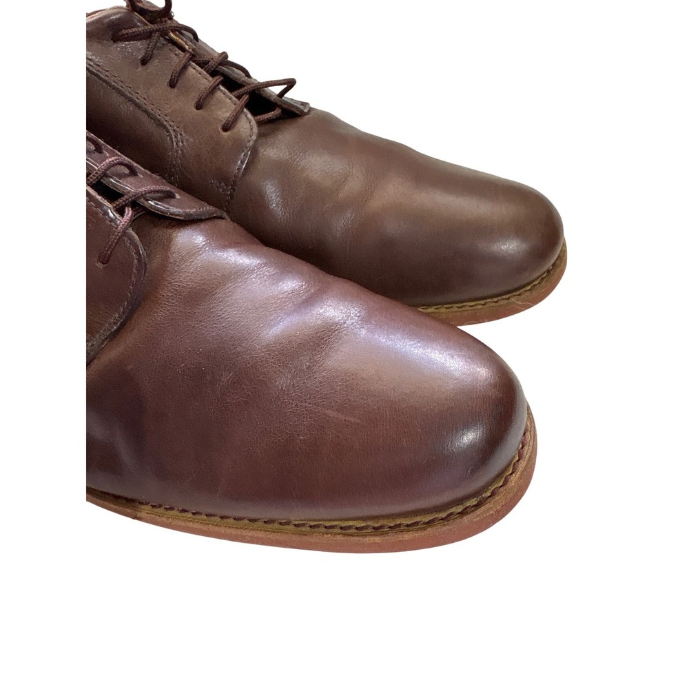 Sebago Mens Leather Dress Shoes Brown Lace Up Oxford Casual Business 13 - Picture 2 of 9